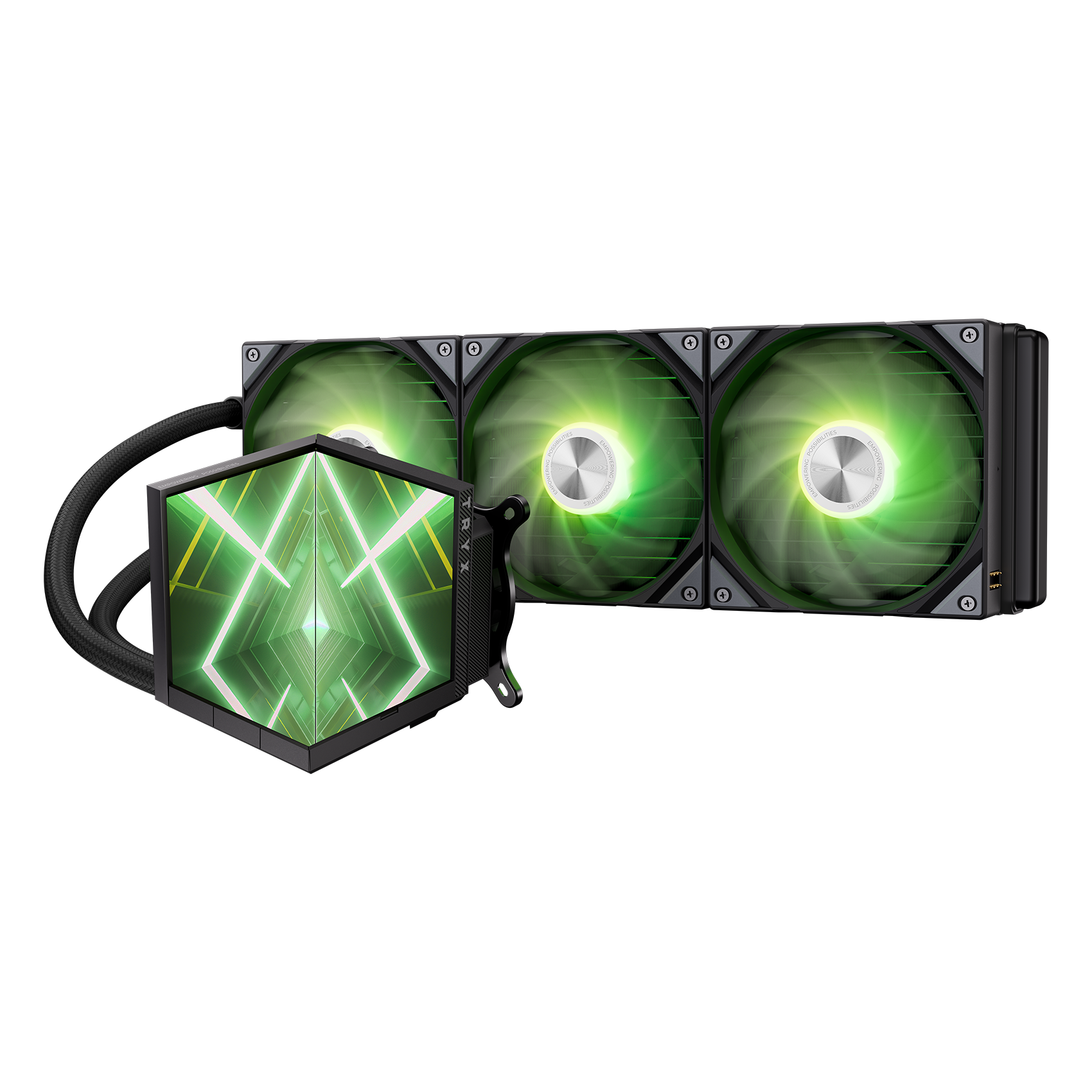 TRYX STAGE 360 4.0'' Dual-Screen AIO Cooler