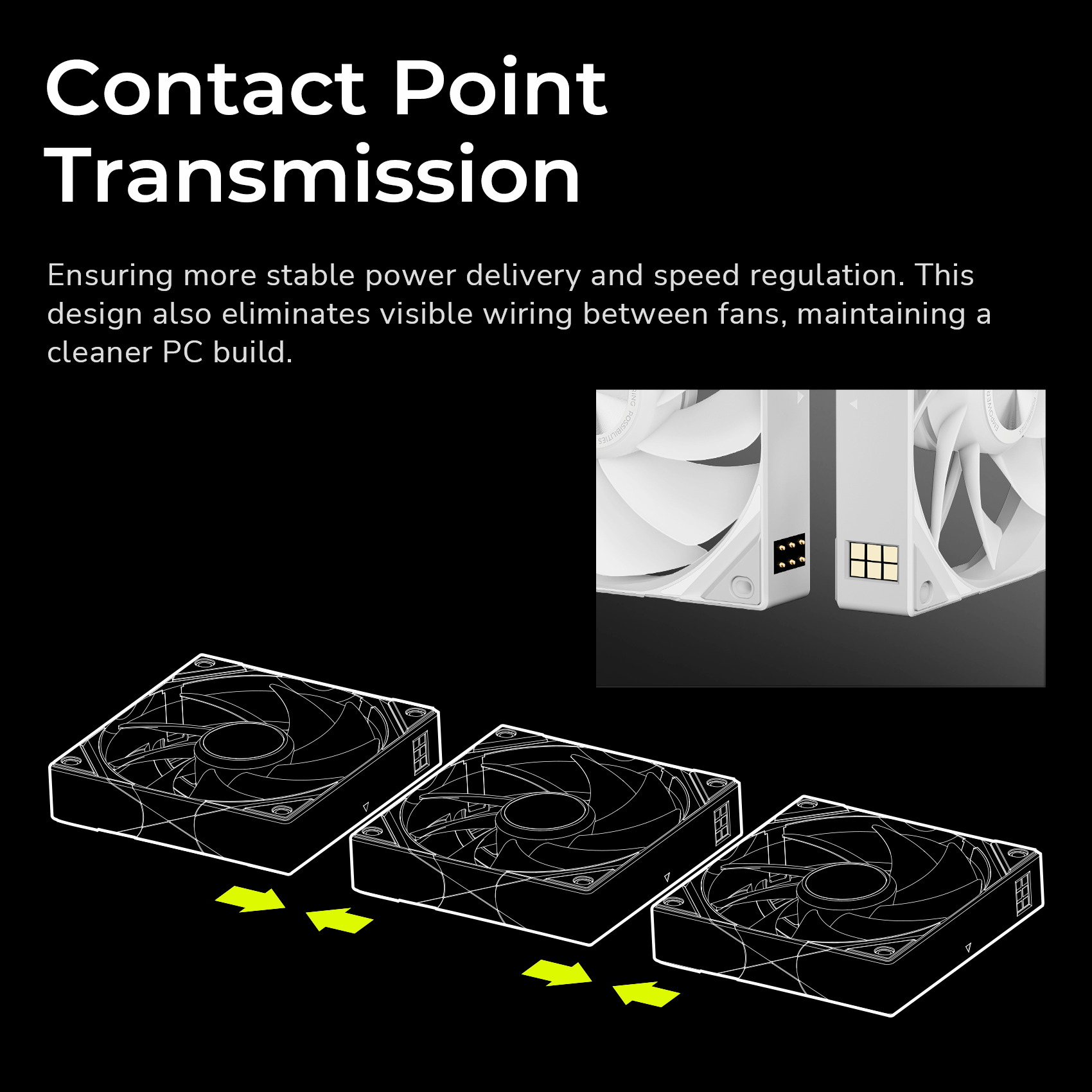 Tryx 120mm Case Fan Reverse Blade ARGB PC Computer Quiet Fan 3in1 White