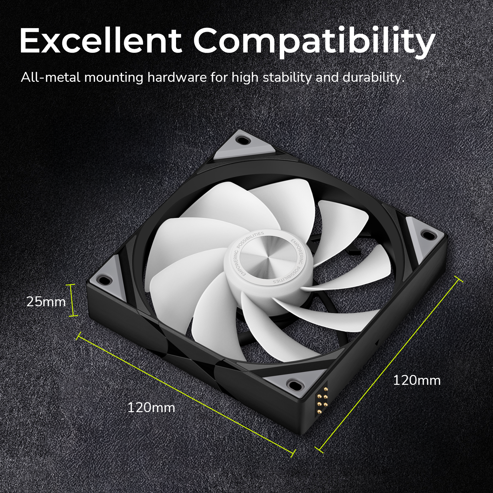 Tryx 120mm Case Fan Reverse Blade ARGB PC Computer Quiet Fan 3in1
