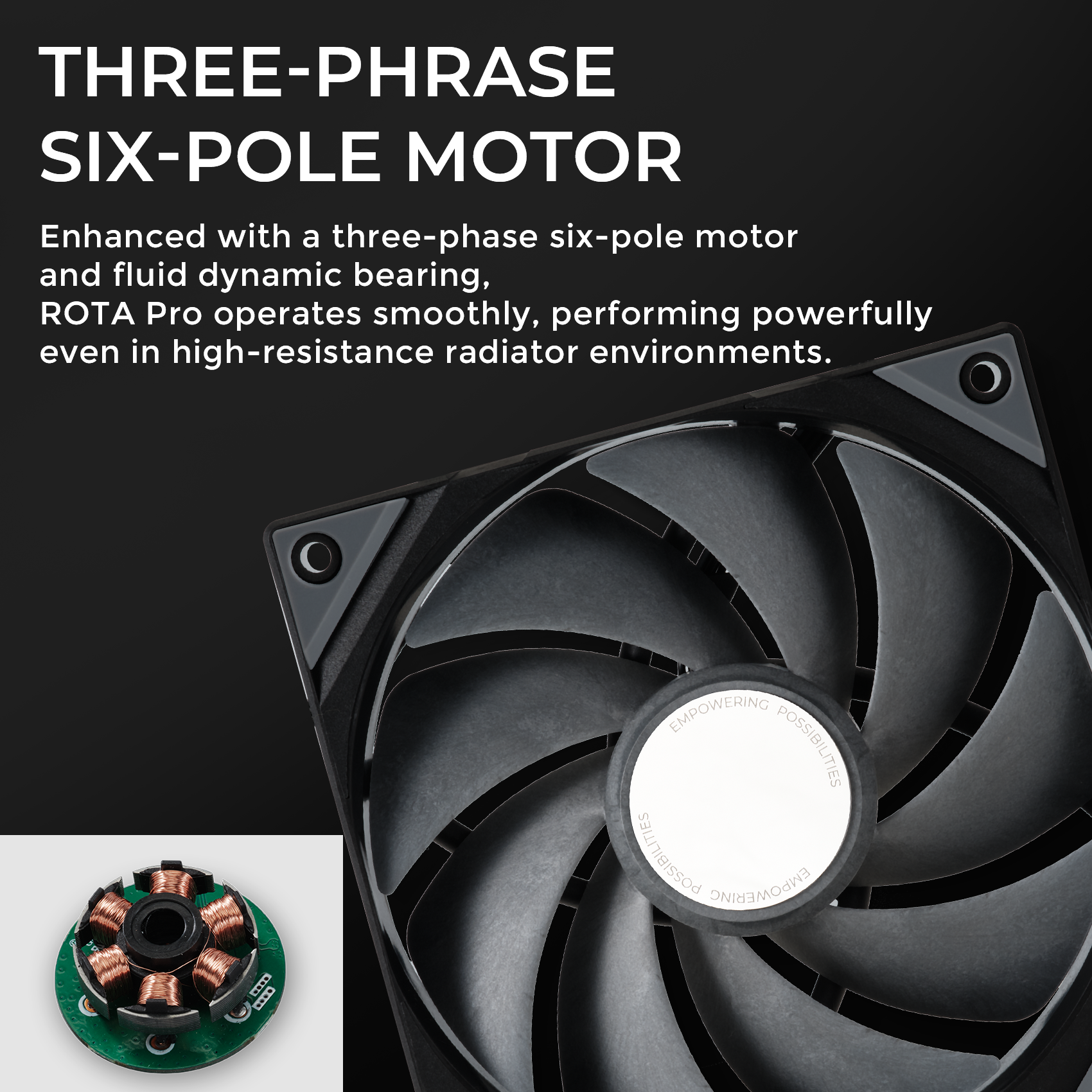 TRYX ROTA PRO 120mm Case Fan 4-Pin PWM LCP Material