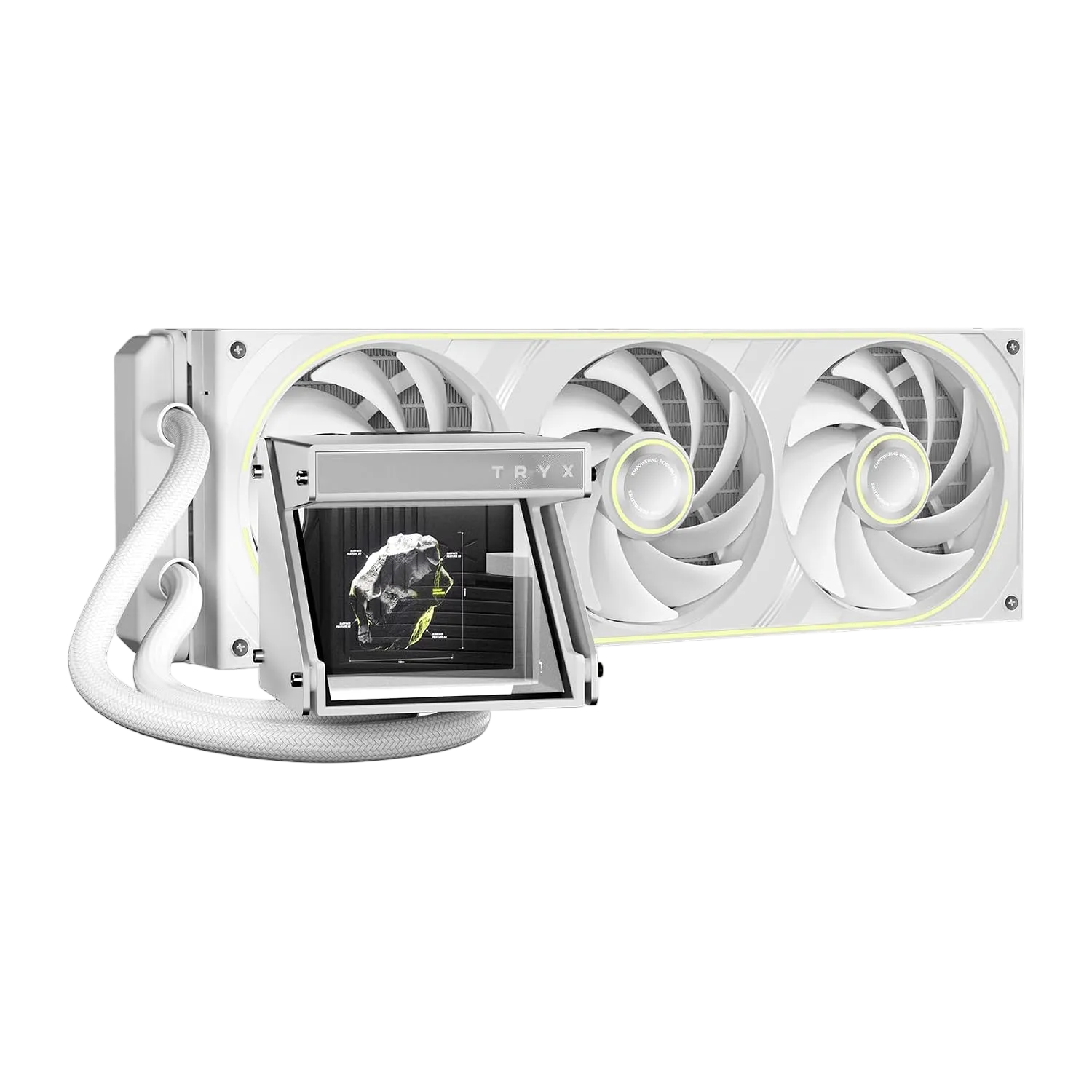 TRYX Holo 360mm AIO Holographic Visual Effect White