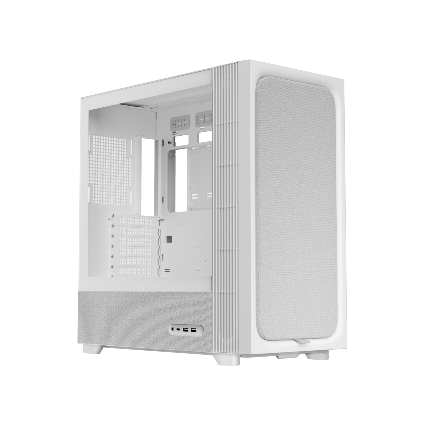 TRYX FLOVA Pink Mid-Tower ATX PC Case White