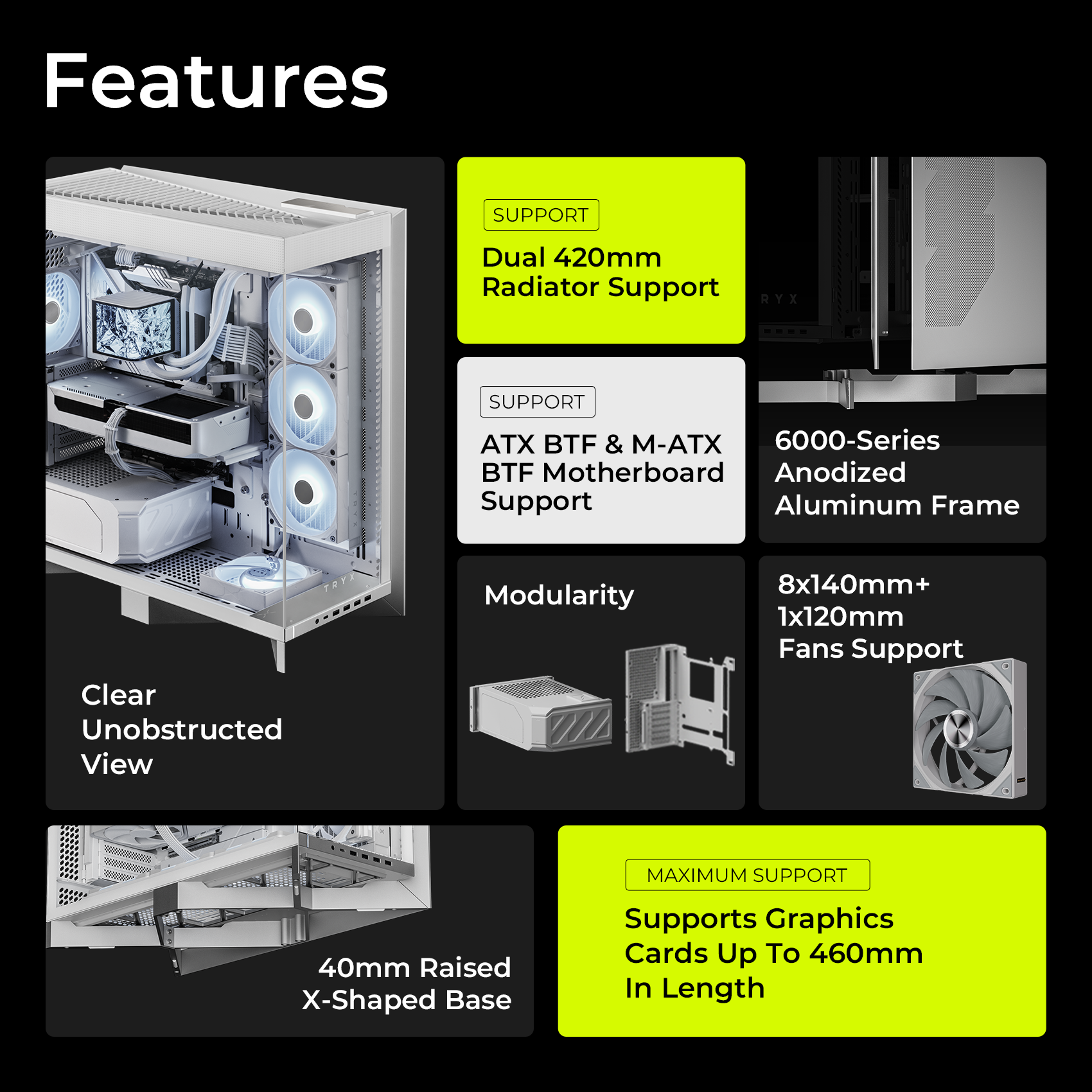 TRYX LUCA L70 ATX PC Case White