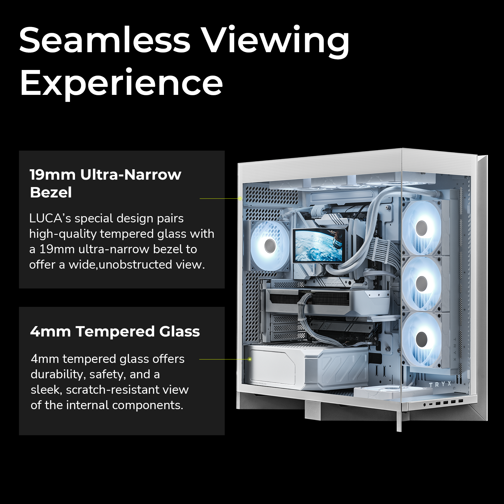 TRYX LUCA L70 ATX PC Case White