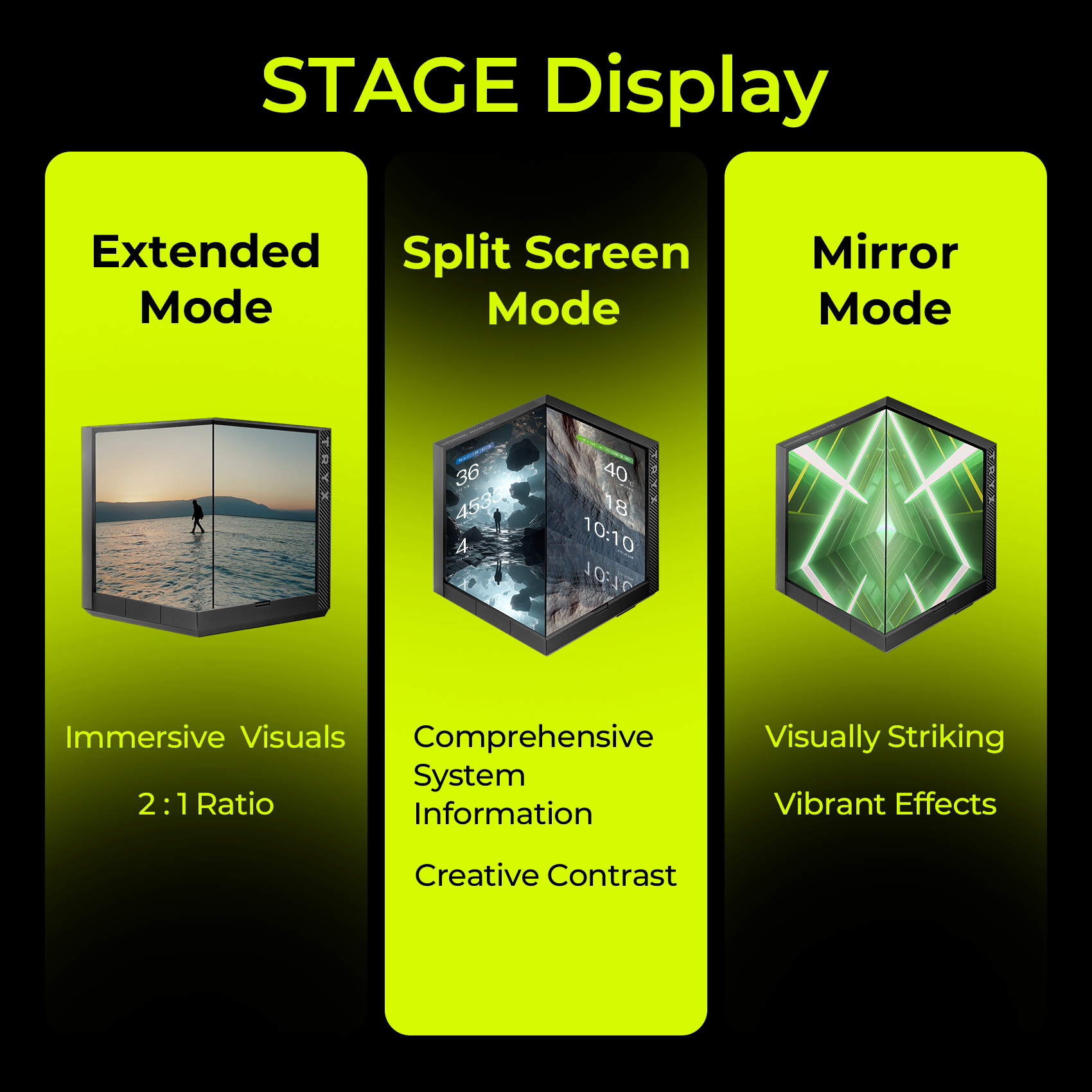 TRYX STAGE 360 4.0'' Dual-Screen AIO Cooler