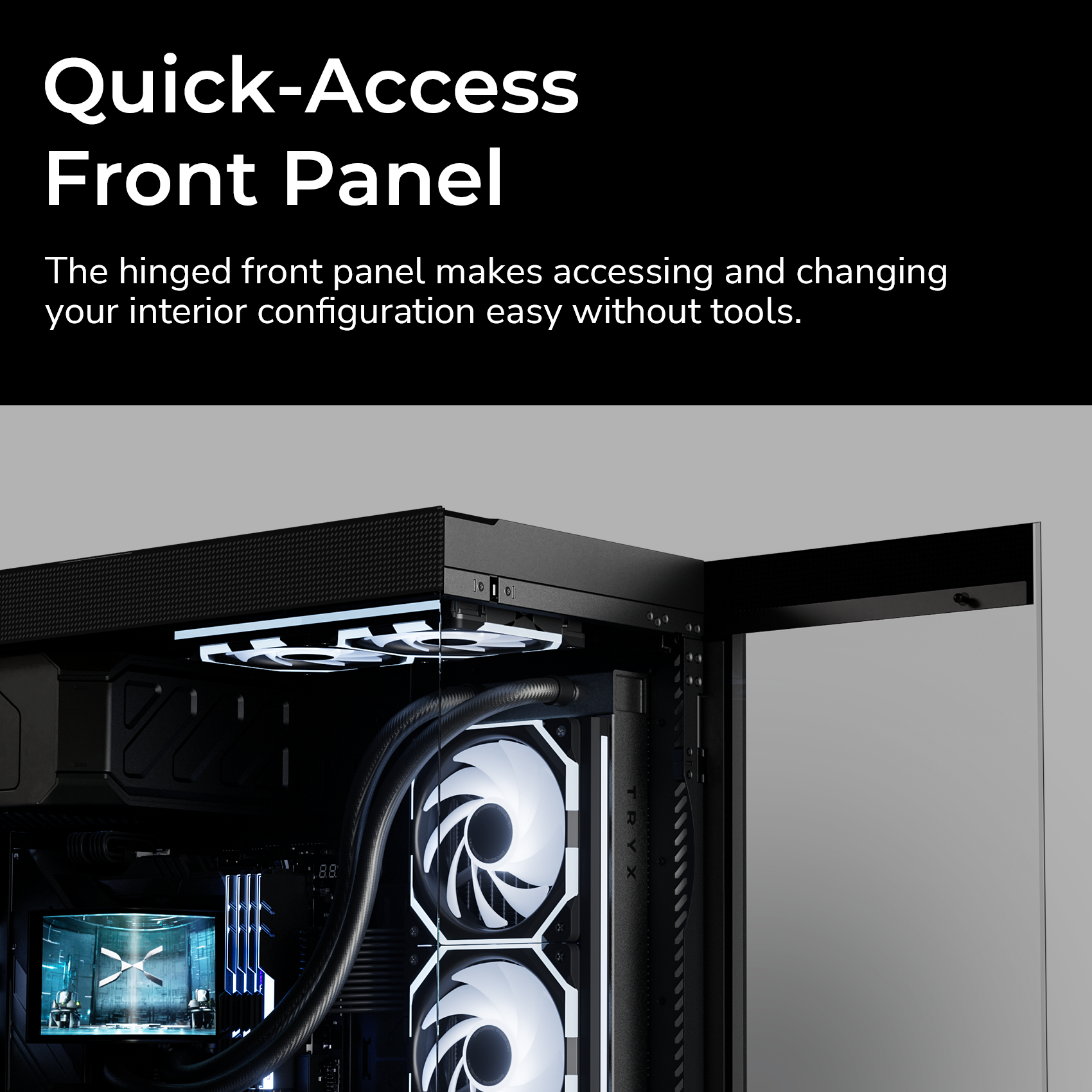 TRYX LUCA L70 ATX PC Case Black