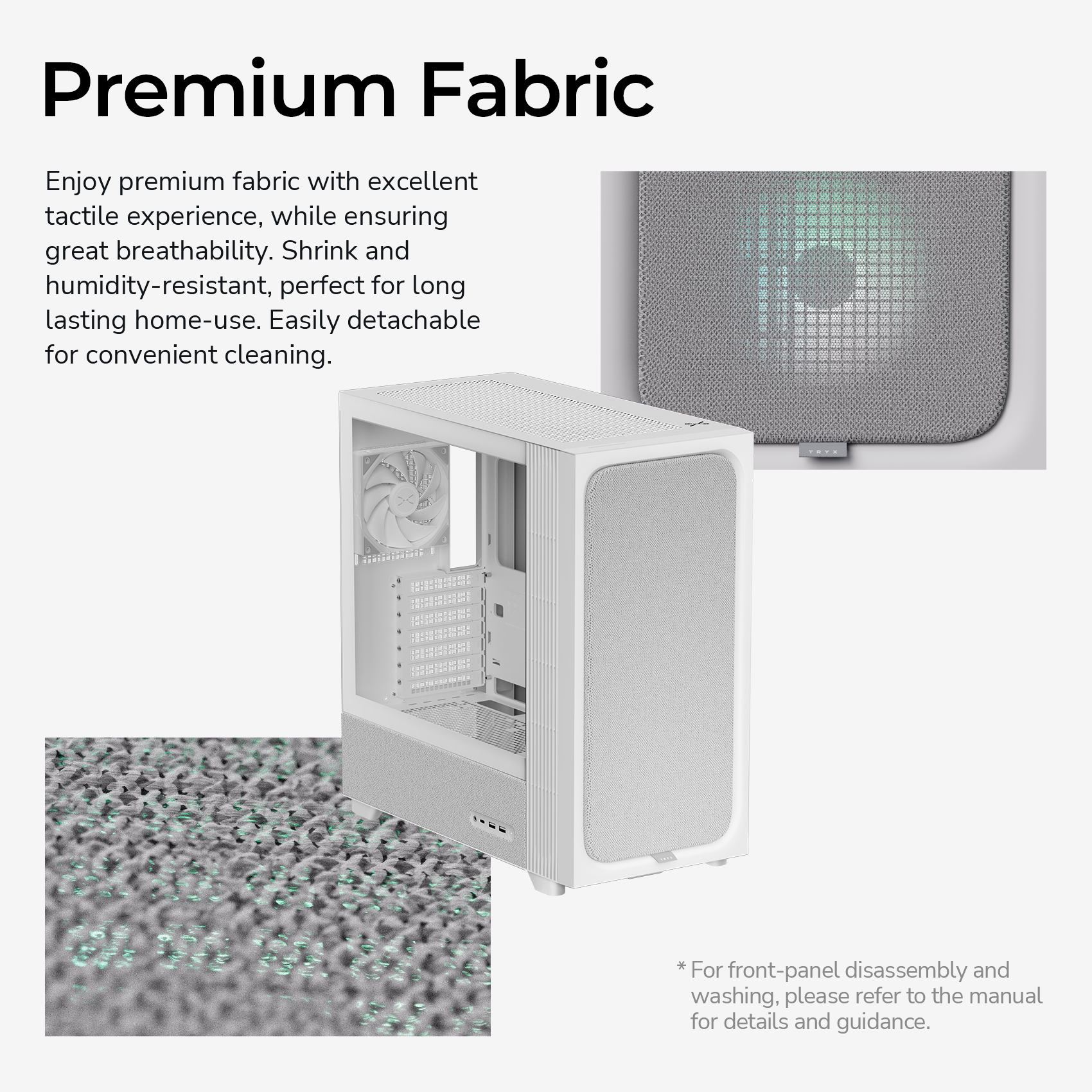 TRYX FLOVA Mid-Tower ATX PC Case White