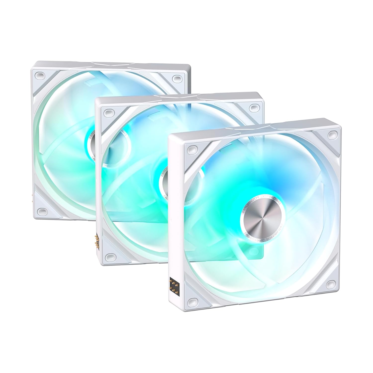 Tryx 120mm Case Fan Reverse Blade ARGB PC Computer Quiet Fan 3in1 White