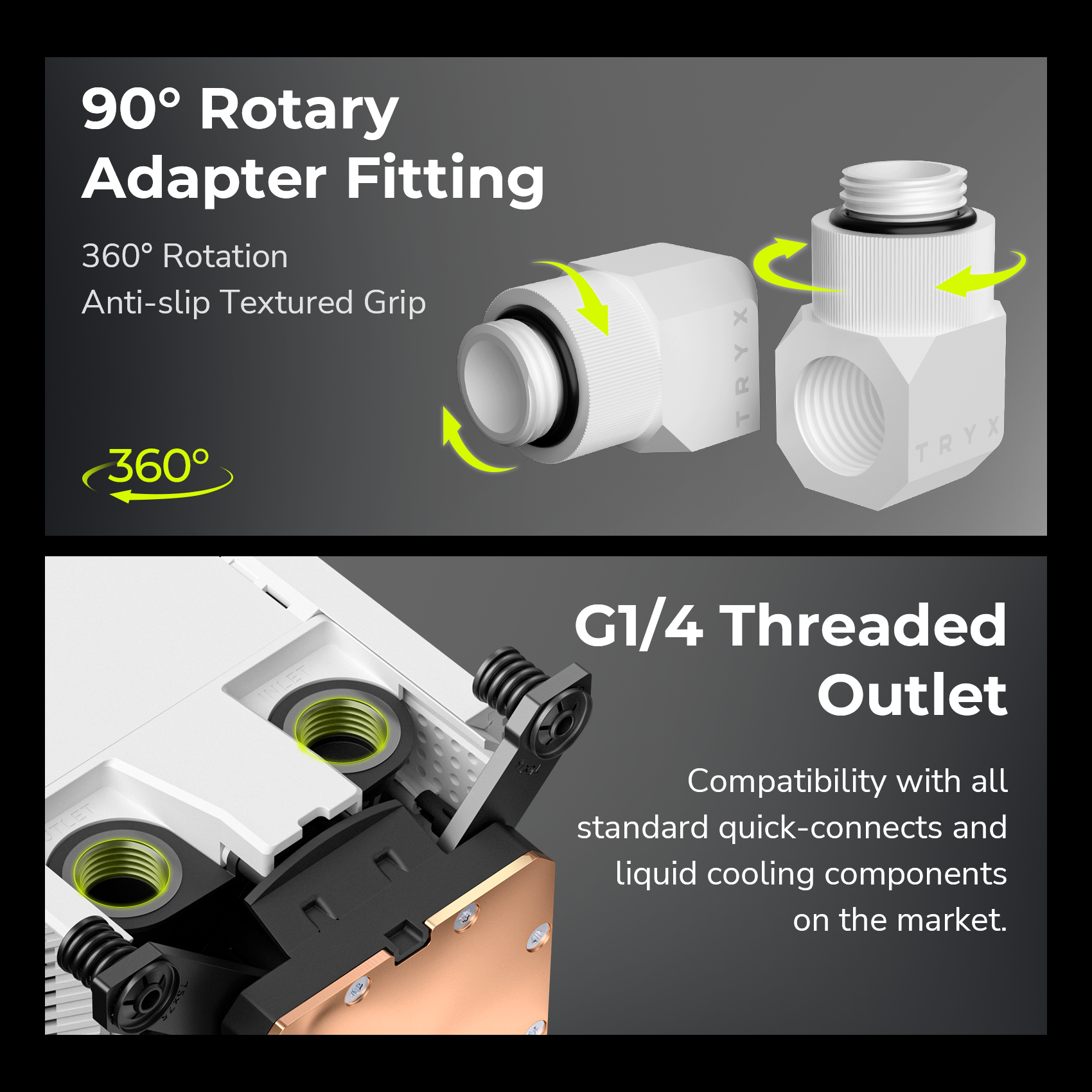 TRYX PANORAMA WB CPU Water Block White