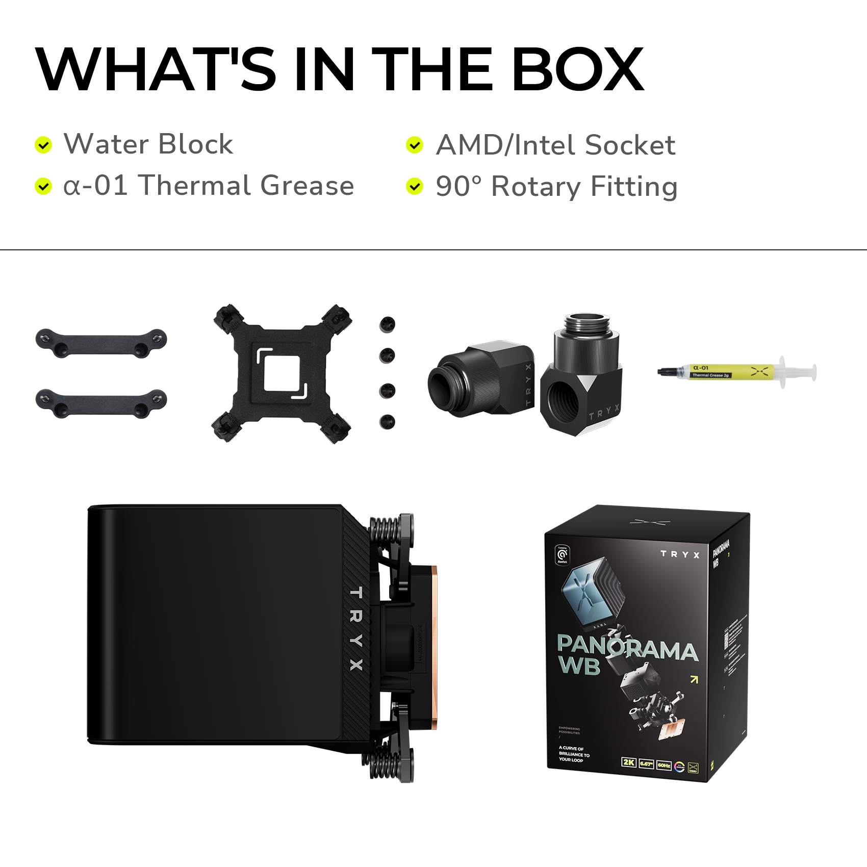 TRYX PANORAMA WB CPU Water Block TRYX PANORAMA WB CPU Water Block
