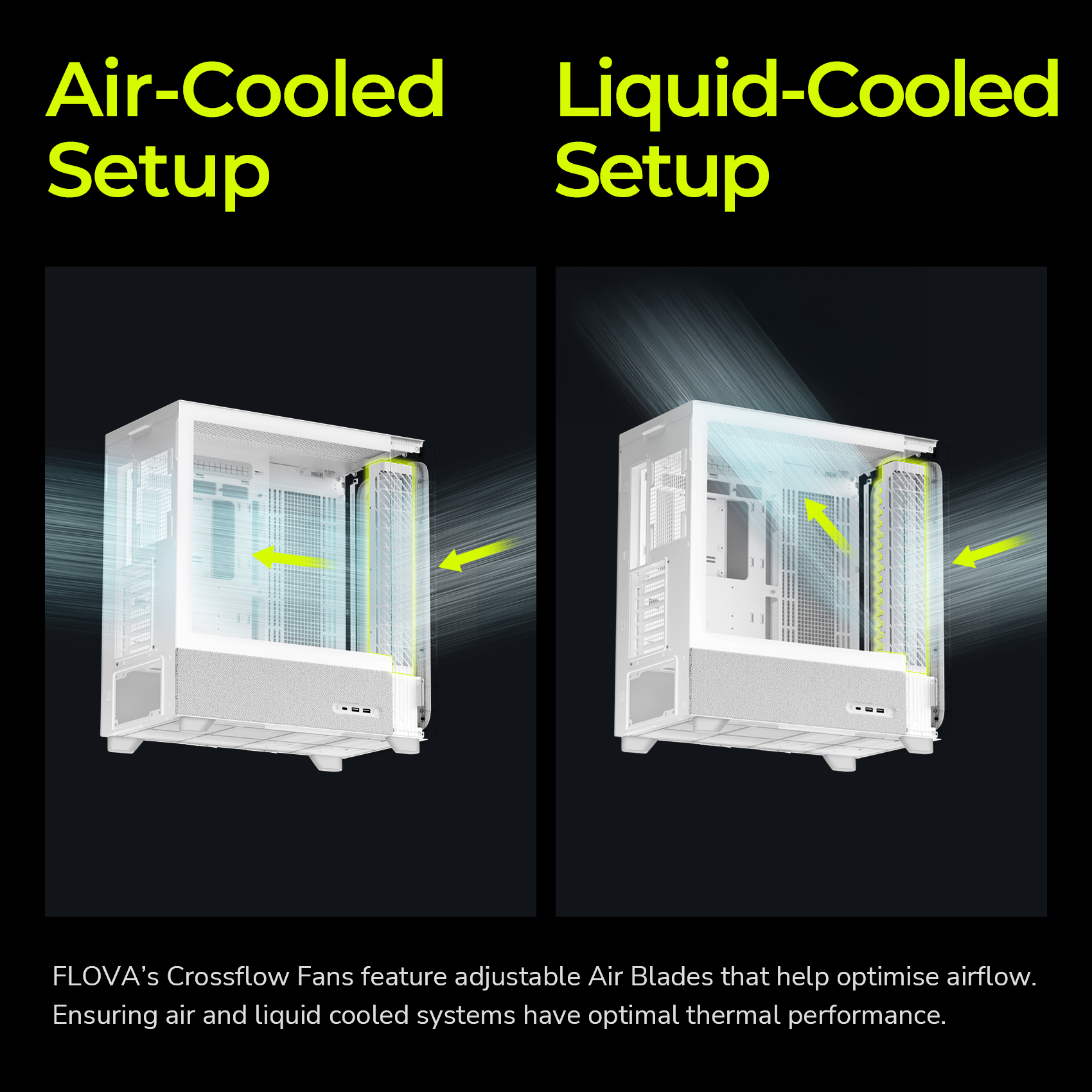 TRYX FLOVA Mid-Tower ATX PC Case White