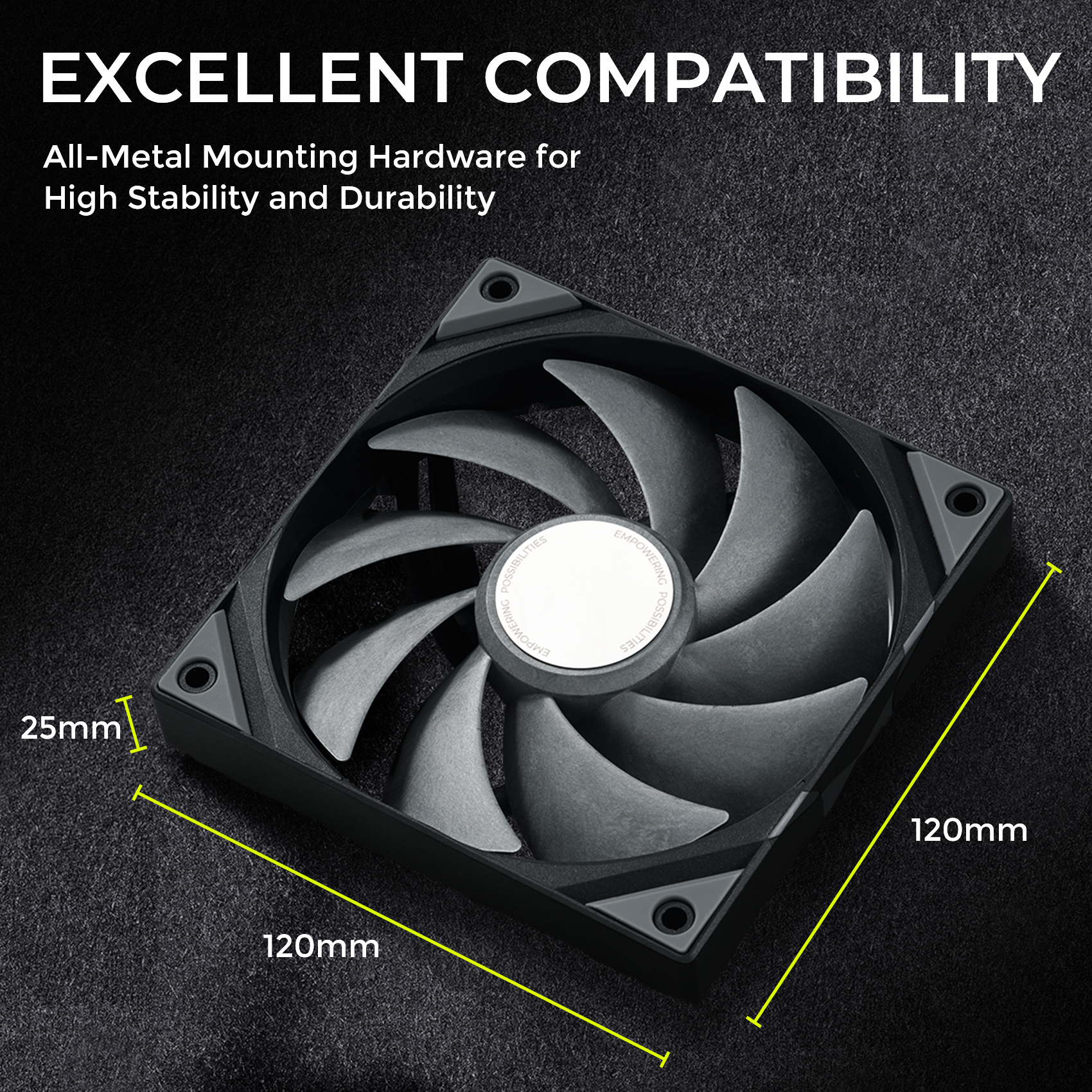 TRYX ROTA PRO 120mm Case Fan 4-Pin PWM LCP Material