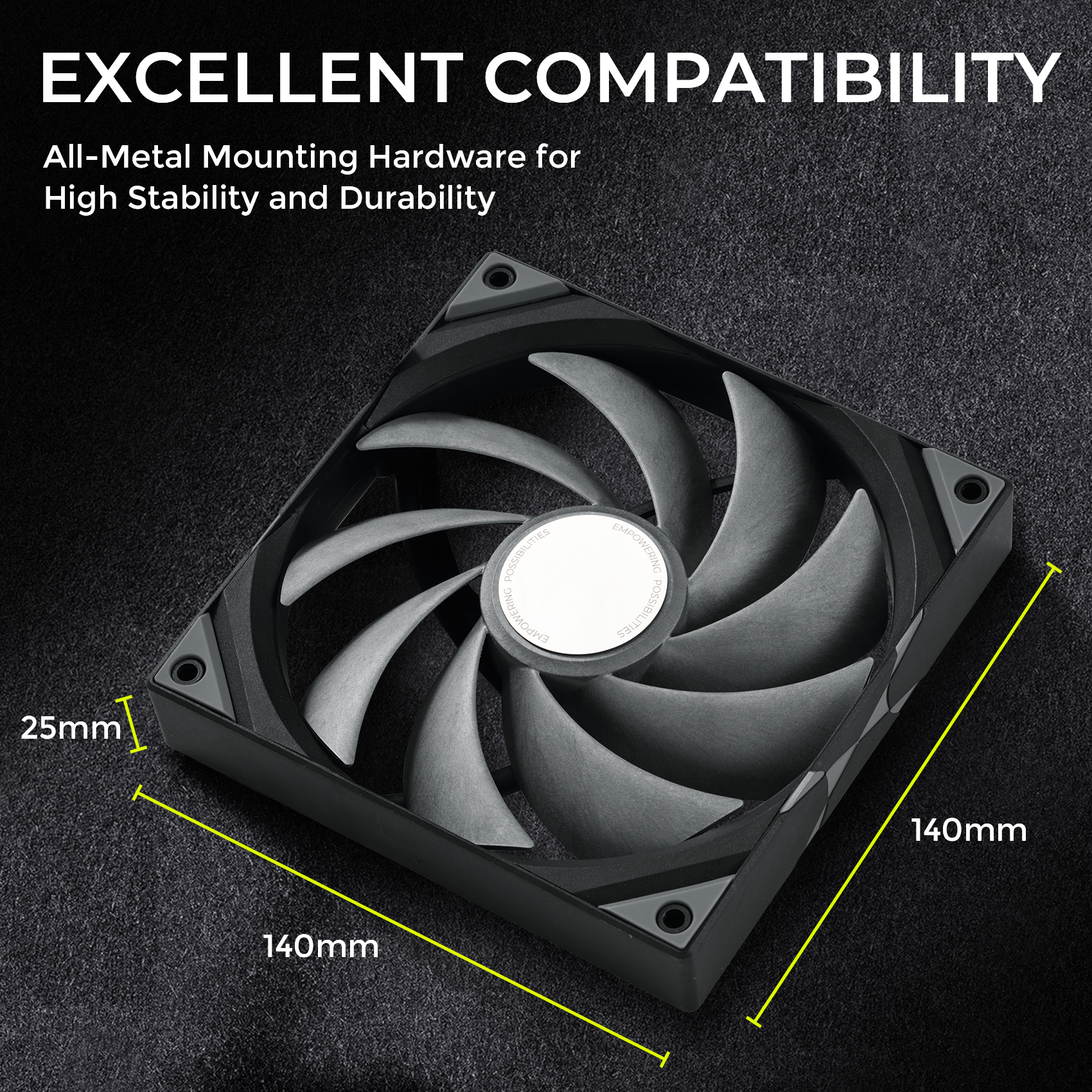TRYX ROTA PRO 140mm Case Fan 4-Pin PWM LCP Material