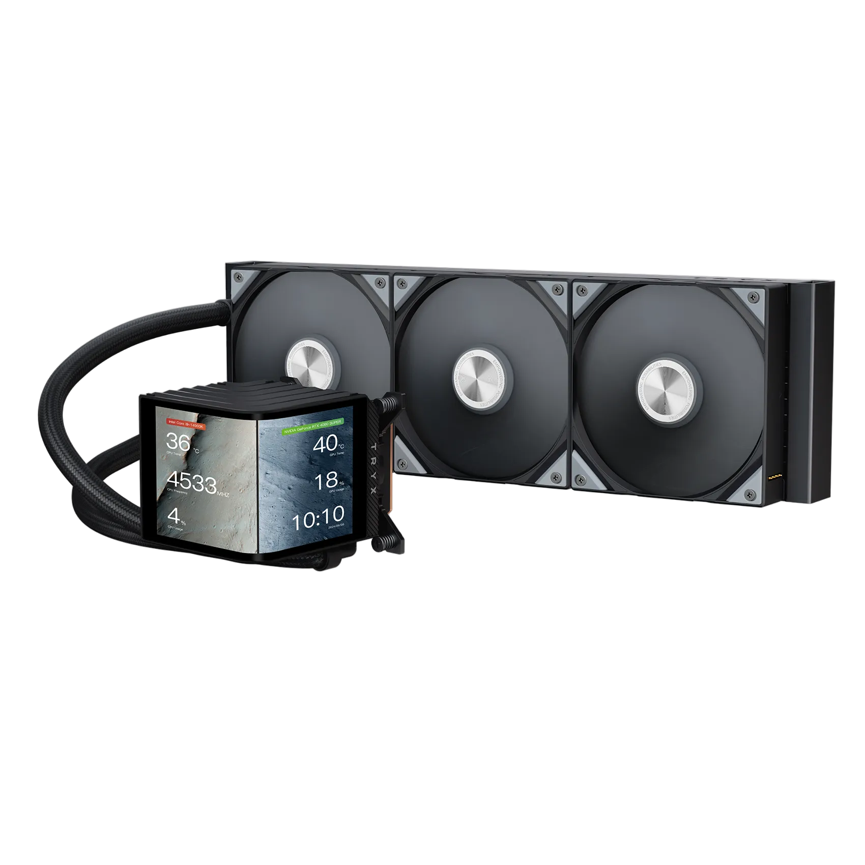 ぽさんページ TRYX PANORAMA 360 ARGB Curved AMOLED AIO Cooler