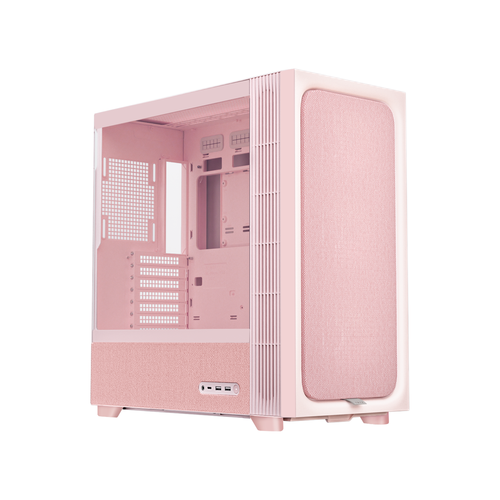 TRYX FLOVA Pink Mid-Tower ATX PC Case Pink