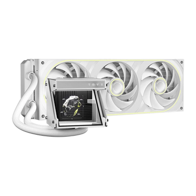 TRYX Holo 360mm AIO Holographic Visual Effect White