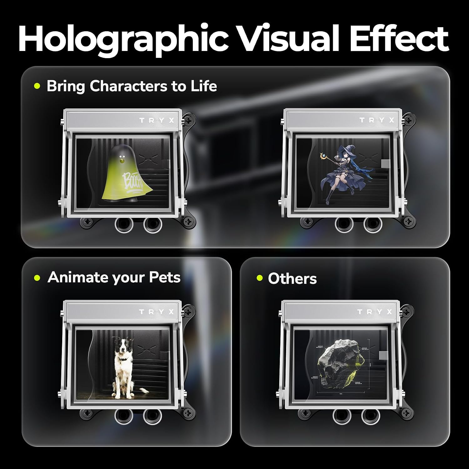 TRYX Holo 360mm AIO Holographic Visual Effect White
