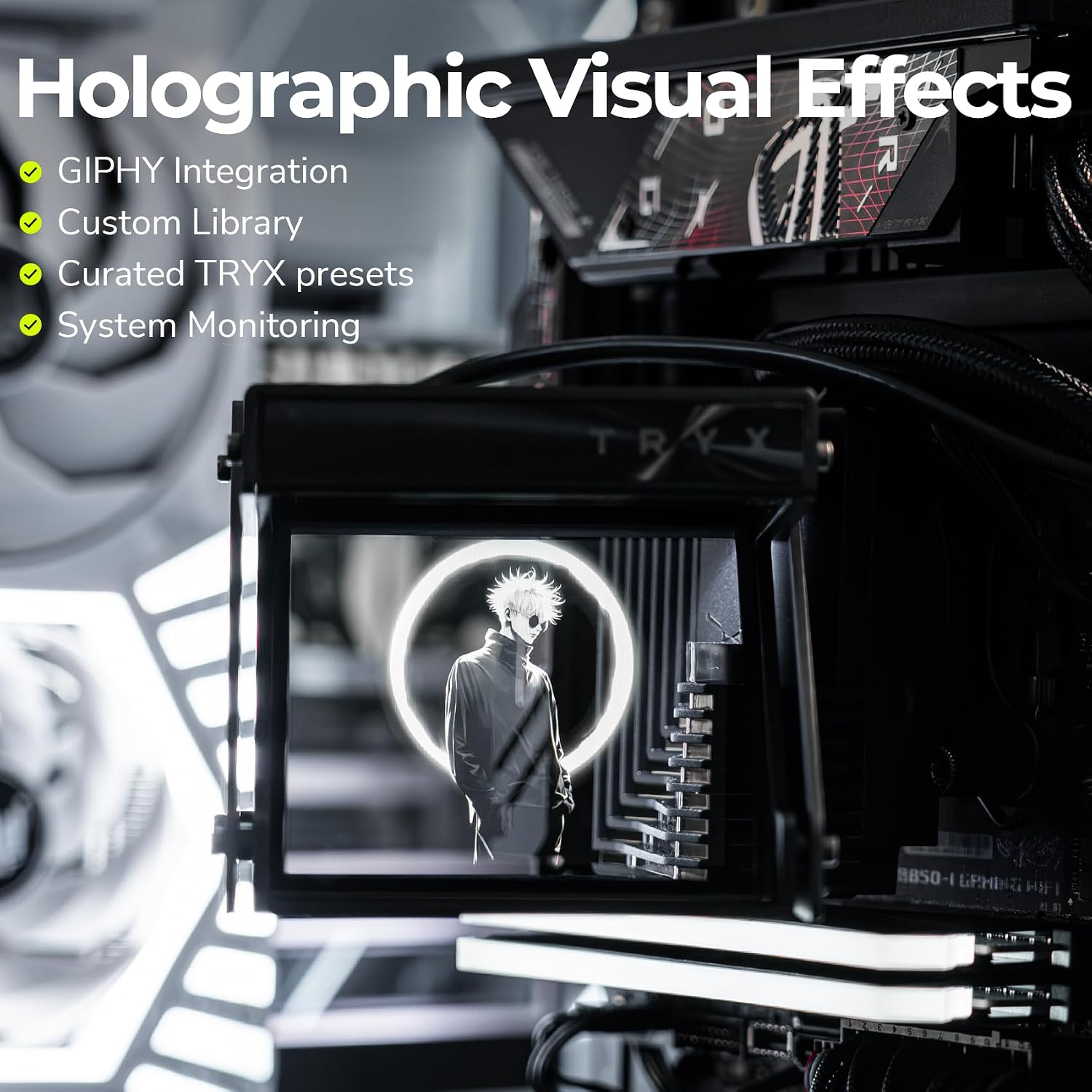 TRYX Holo 360mm AIO Holographic Visual Effect Black